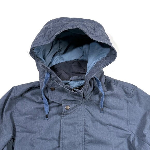 L.O.G.G Label of Graded Goods Jacket Mens Small Blue Hooded H&M Winter Puffer - Picture 9 of 11